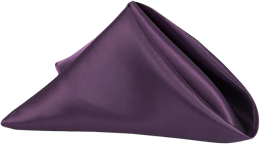 Satin Silk Napkin - Eggplant