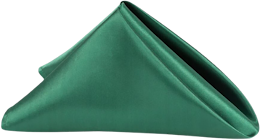 Satin Silk Napkin - Emerald Green