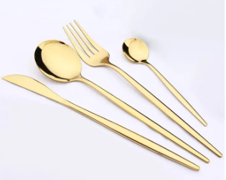 4-piece Gold Cutlery Set