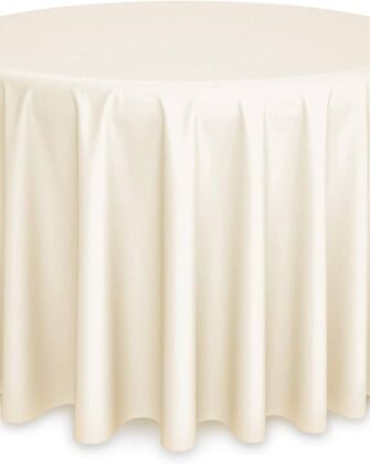 120" Polyester Tablecloth - Ivory