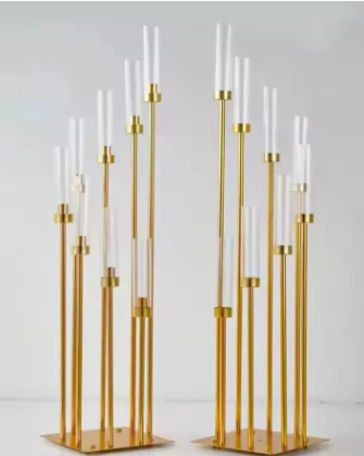 Golden Candelabra (8 Heads, LED candle only)