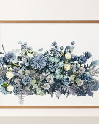 Dusty Blue Centerpiece Rental