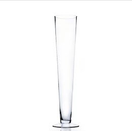 Clear Trumpet Vase (24"H)