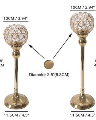 Crystal Candelabra (5 Heads, LED candle only)