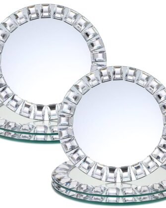 Mirrored Crystal Charger Plate