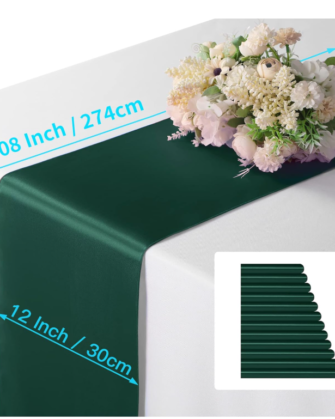 Emerald Green Runner Satin