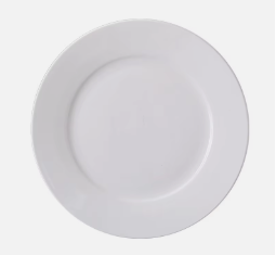 White Porcelain Dinner Plate 10”