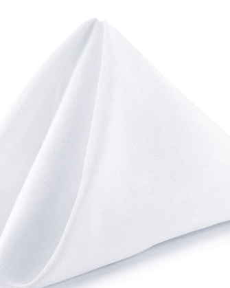 Polyester Napkin - White