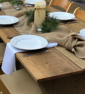 Table Runner Burlap