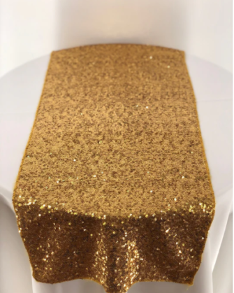 Gold Table Runner Sequin