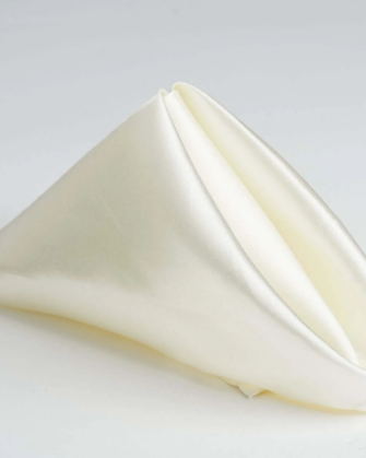 Satin Silk Napkin - Ivory