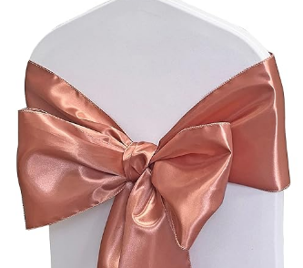 Tie Back Chair Sash - Blush Pink