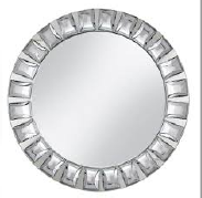 Mirrored Crystal Charger Plate