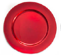Red Charger Plate