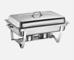 Rectangular Stainless Steel Food Warmer Set