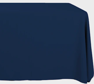 90"x132" Polyester Tablecloth - Navy