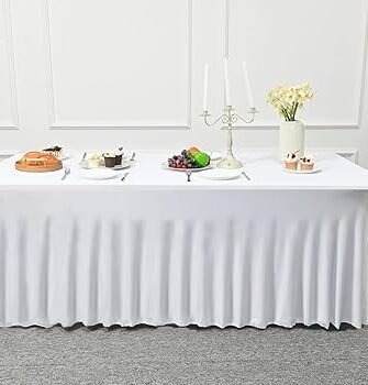 60"x120" White Tablecloth