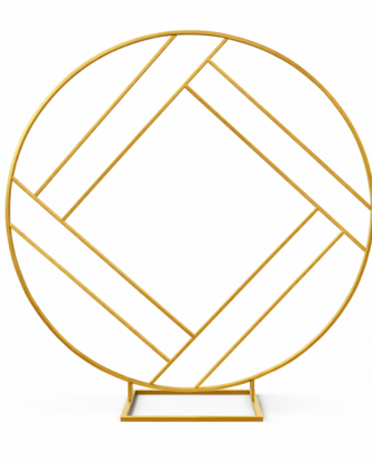 Geometric Round backdrop - 6'