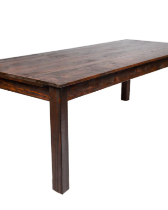 8ft Rustic Harvest Table