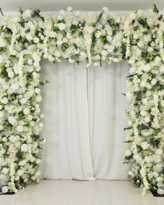 Roll Up Flower Backdrop for Arch Stand - 8'x8'