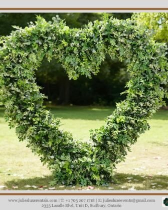 Heart Full of Greenery Backdrop for Weddings & Proposals