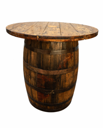 Wine Barrel Bar Table