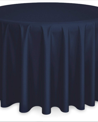 120" Polyester Tablecloth - Navy