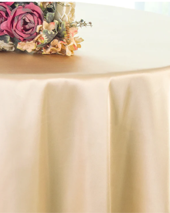 120" Silk Tablecloth - Champagne