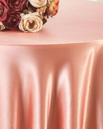 120" Silk Tablecloth - Rose-pink