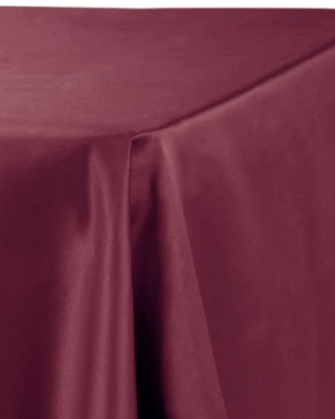 90"x132" Silk Tablecloth - Burgundy