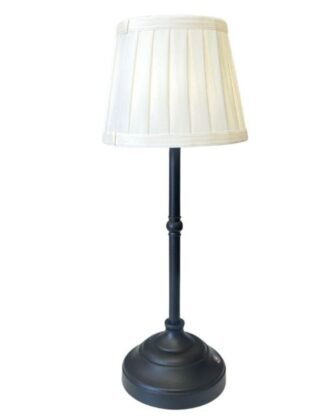 Black Classic Pleated Table Lamp (Set of 10)