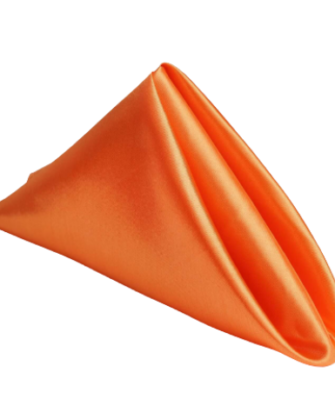 Satin Silk Napkin - Burnt Orange