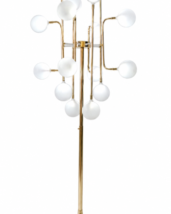 Tabletop with round light bulb