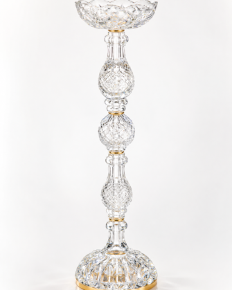 Glass and Metal Stand Floral Centerpiece