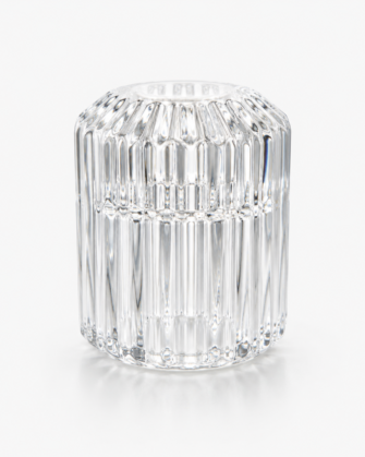 Glass pillar Votive Candle Holder for Taper candles 2.25”