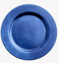 Plain Blue Charger Plate 13''